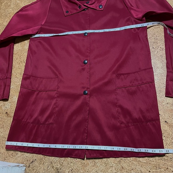 Janska Lizzy Raincoat In Red Sz L - Picture 13 of 15